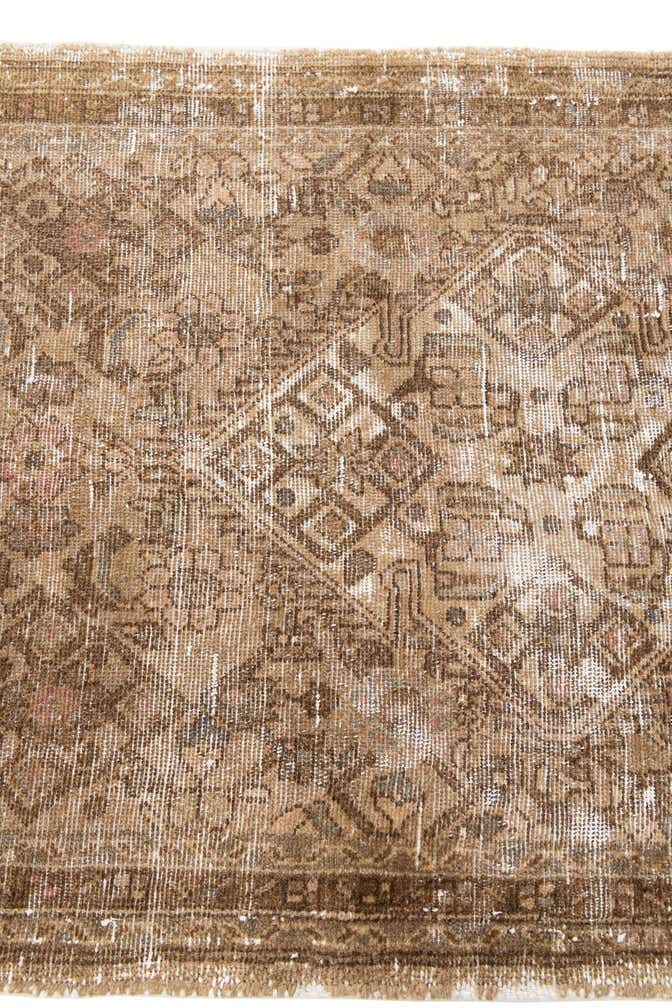 2' 8 x 9' 10 Hand Knotted Ultra Vintage Persian Wool Runner Rug