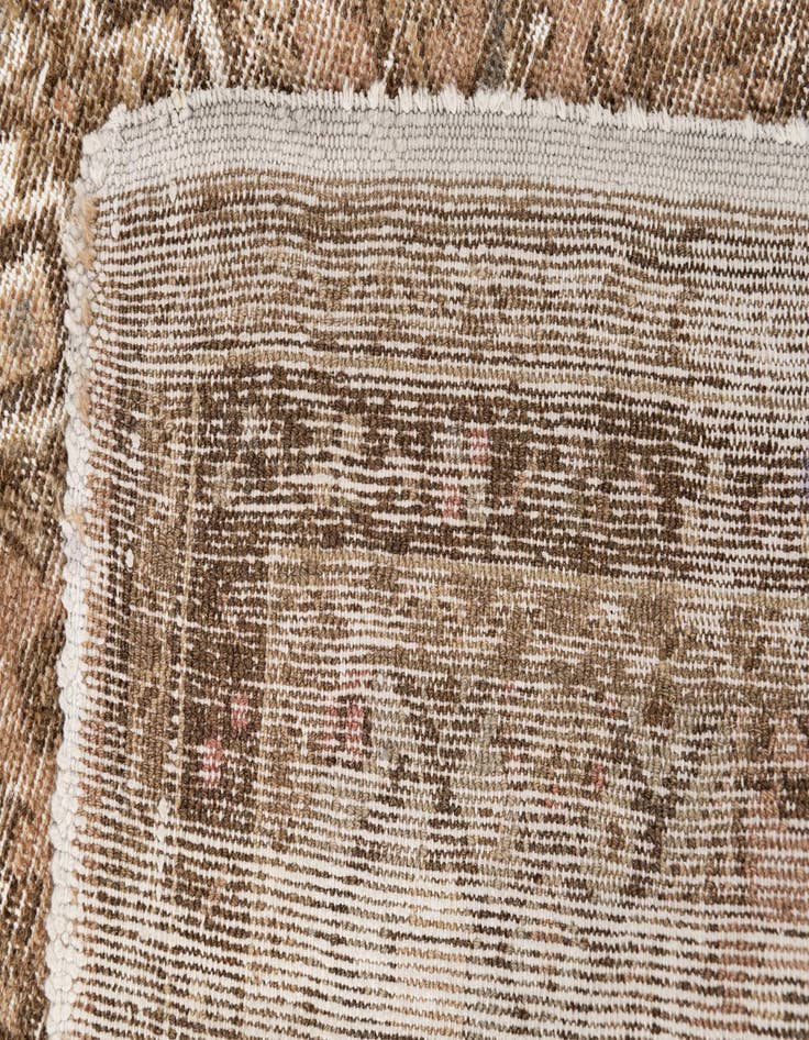 Detail image of 2' 8 x 9' 10  Hand Knotted Ultra Vintage Persian Wool Runner Rug