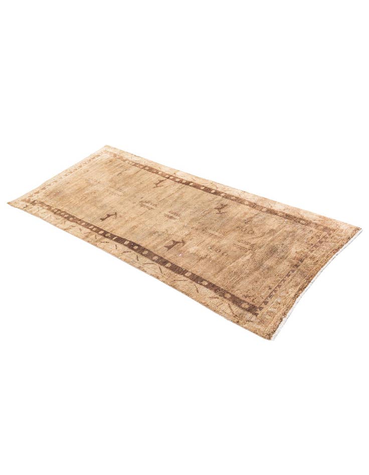 Detail image of 3' 1 x 7' 8 Hand Knotted Ultra Vintage Persian Wool Runner Rug