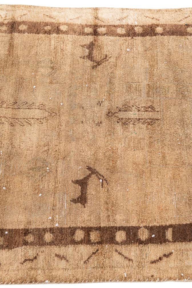 3' 1 x 7' 8 Hand Knotted Ultra Vintage Persian Wool Runner Rug