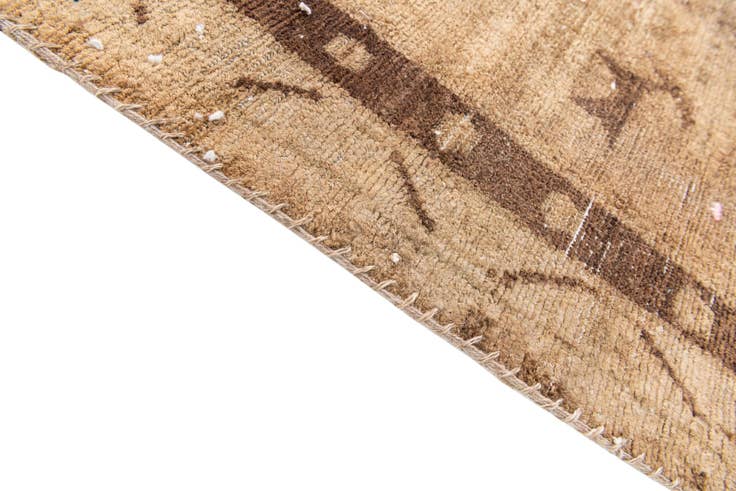 Detail image of 3' 1 x 7' 8 Hand Knotted Ultra Vintage Persian Wool Runner Rug