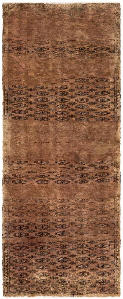 3' 3 x 8' 2 Hand Knotted Ultra Vintage Persian Wool Runner Rug