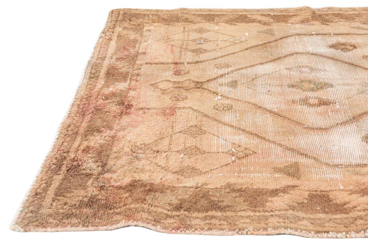 Detail image of 4' 2 x 9' 6 Hand Knotted Ultra Vintage Persian Wool Runner Rug