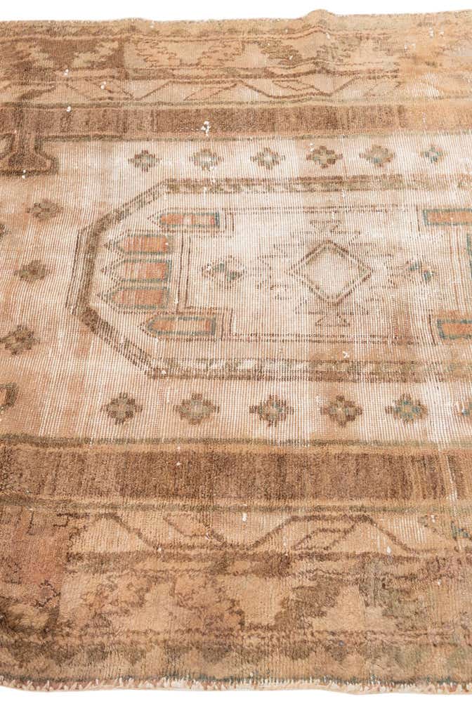 4' 2 x 9' 6 Hand Knotted Ultra Vintage Persian Wool Runner Rug