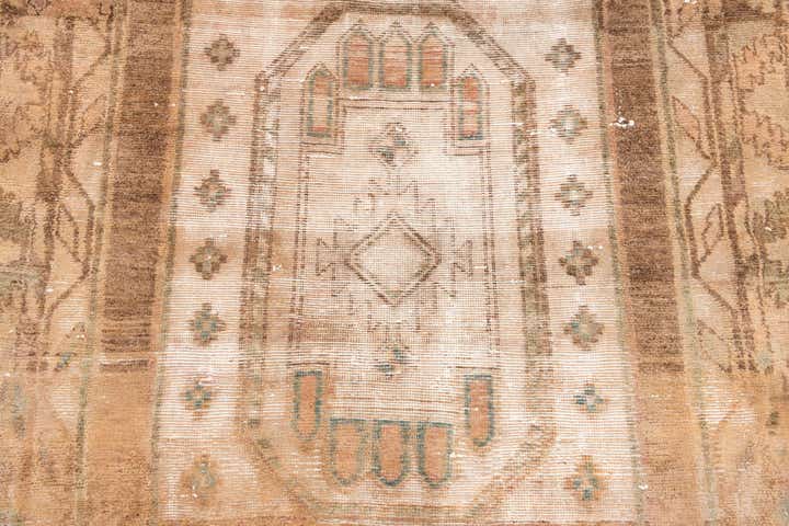 4' 2 x 9' 6 Hand Knotted Ultra Vintage Persian Wool Runner Rug