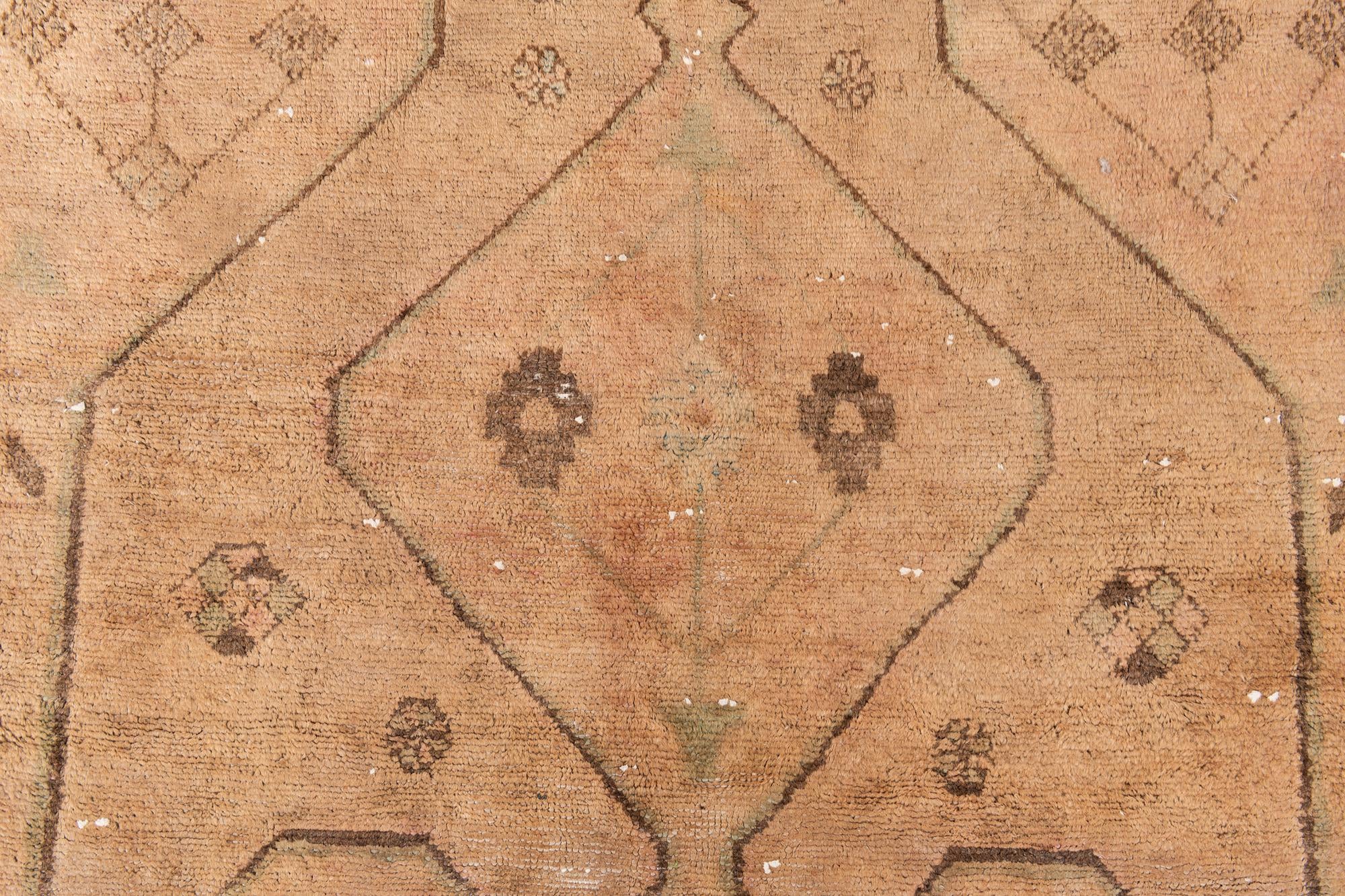 4' 2 x 9' 6 Hand Knotted Ultra Vintage Persian Wool Runner Rug