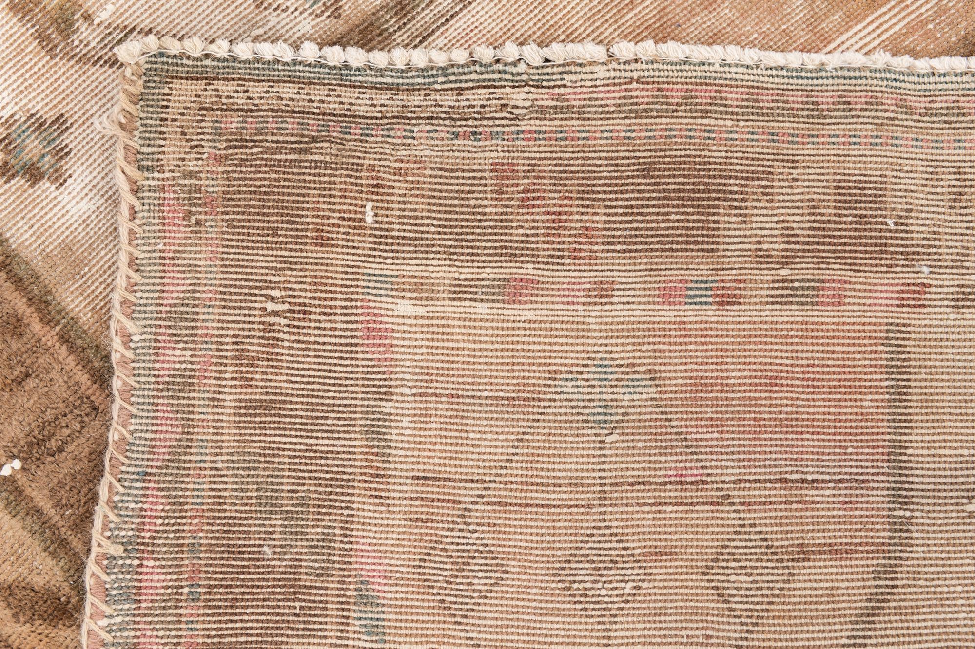 4' 2 x 9' 6 Hand Knotted Ultra Vintage Persian Wool Runner Rug