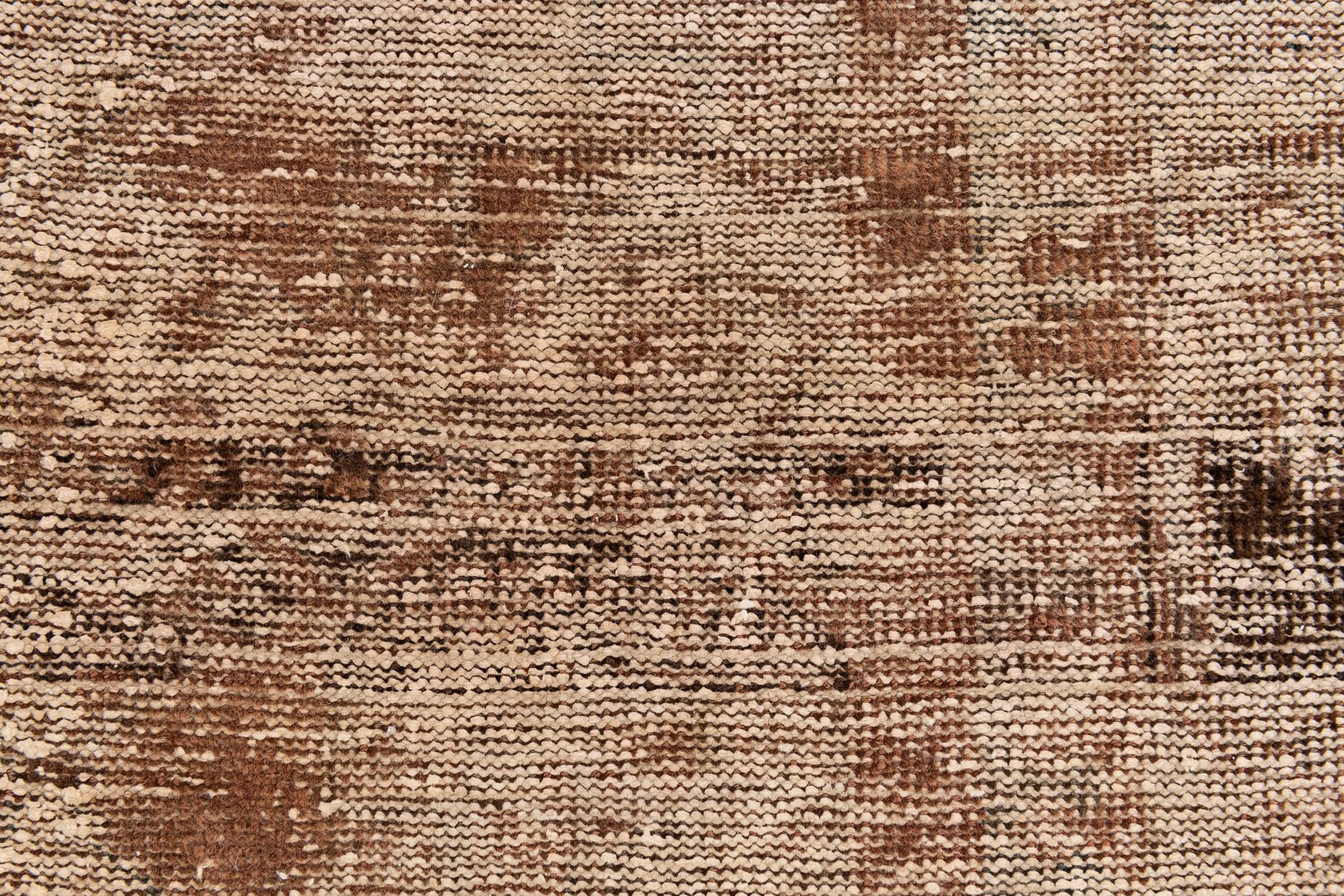 4' x 8' Hand Knotted Ultra Vintage Persian Wool Runner Rug