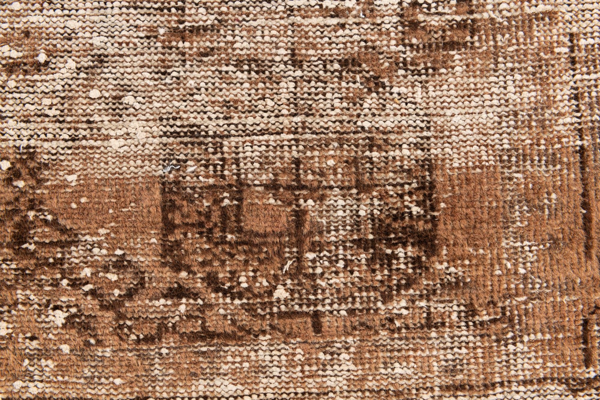 4' x 8' Hand Knotted Ultra Vintage Persian Wool Runner Rug