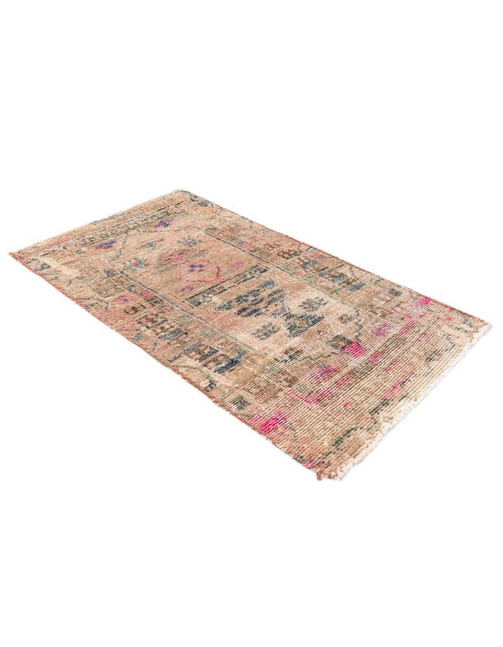 2' 6 x 4' 6 Hand Knotted Ultra Vintage Persian Wool Runner Rug