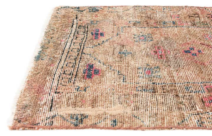 2' 6 x 4' 6 Hand Knotted Ultra Vintage Persian Wool Runner Rug