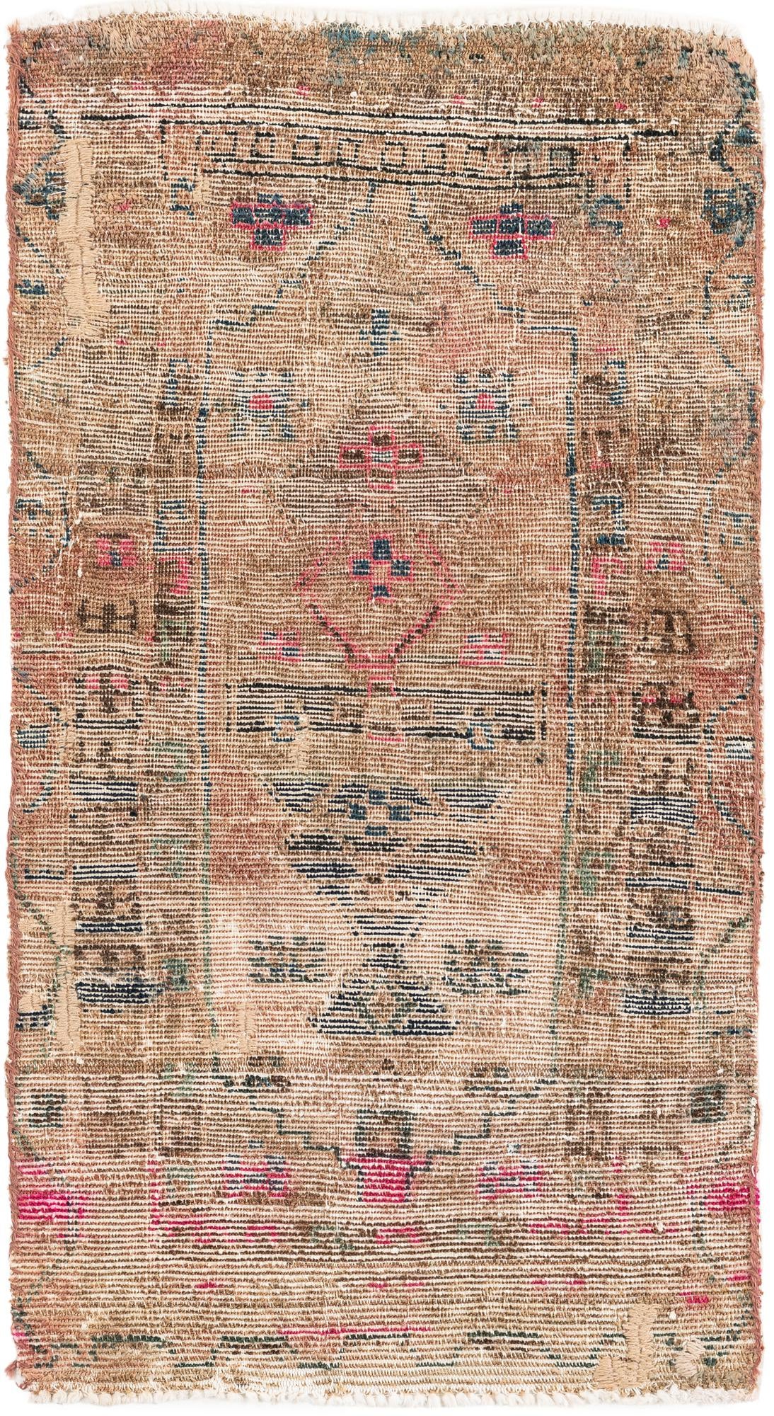 2' 6 x 4' 6 Hand Knotted Ultra Vintage Persian Wool Runner Rug