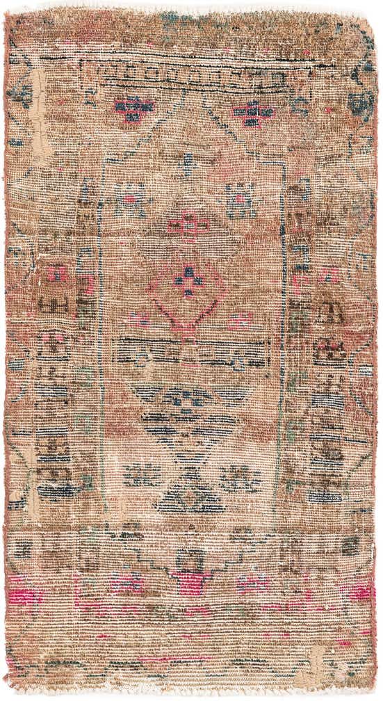 2' 6 x 4' 6 Hand Knotted Ultra Vintage Persian Wool Runner Rug
