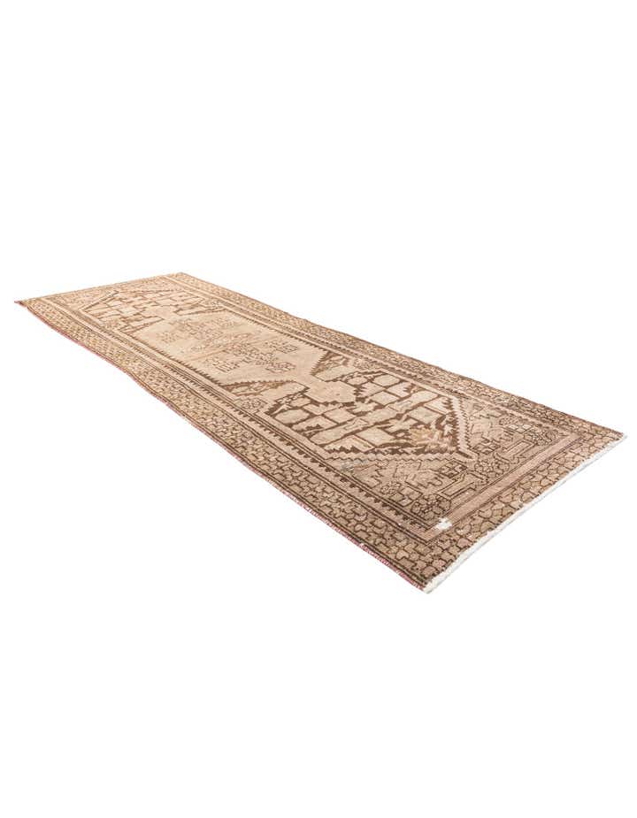 2' 10 x 8' 4 Hand Knotted Ultra Vintage Persian Wool Runner Rug