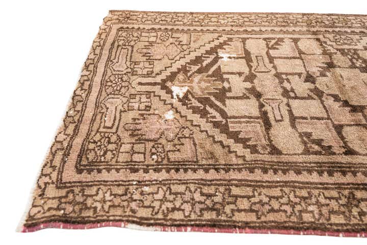 2' 10 x 8' 4 Hand Knotted Ultra Vintage Persian Wool Runner Rug