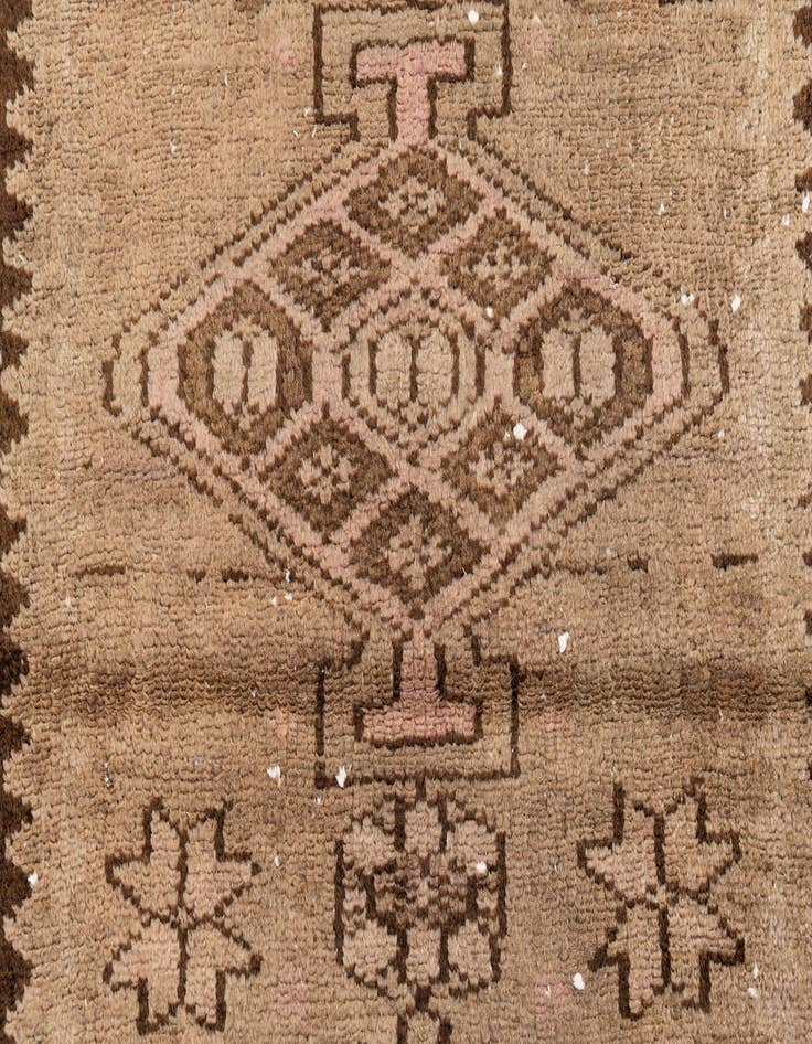 Detail image of 2' 10 x 8' 4  Hand Knotted Ultra Vintage Persian Wool Runner Rug