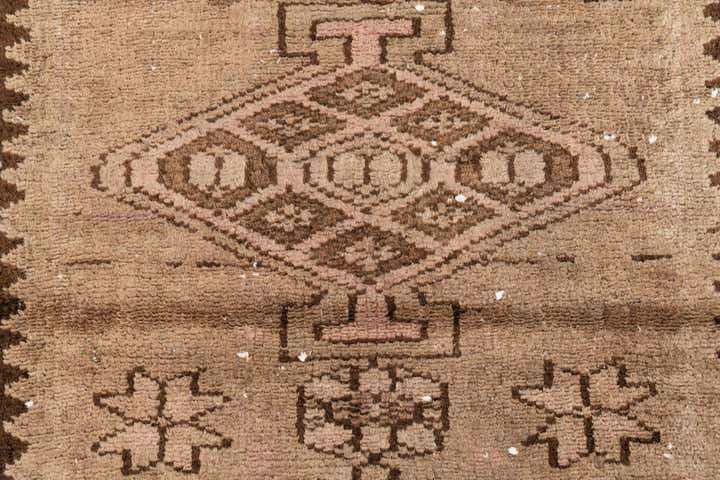2' 10 x 8' 4 Hand Knotted Ultra Vintage Persian Wool Runner Rug