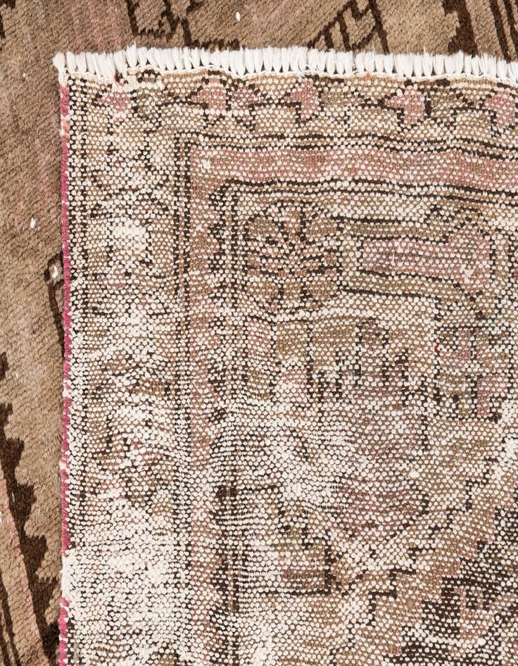 Detail image of 2' 10 x 8' 4  Hand Knotted Ultra Vintage Persian Wool Runner Rug