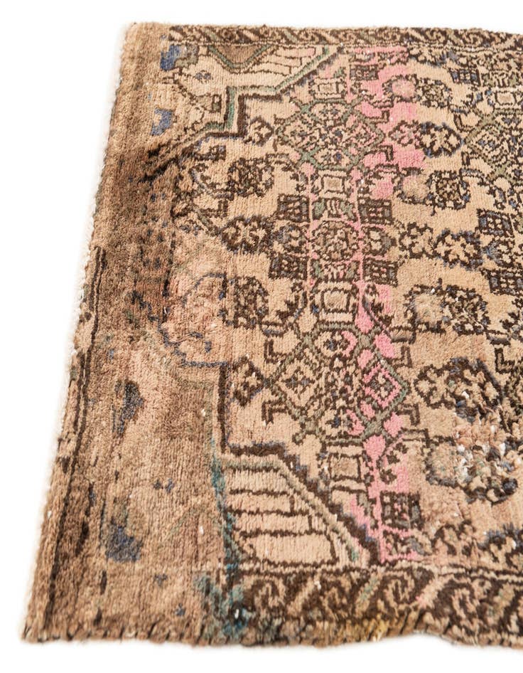 Detail image of 2' 6 x 6' 8  Hand Knotted Ultra Vintage Persian Wool Runner Rug
