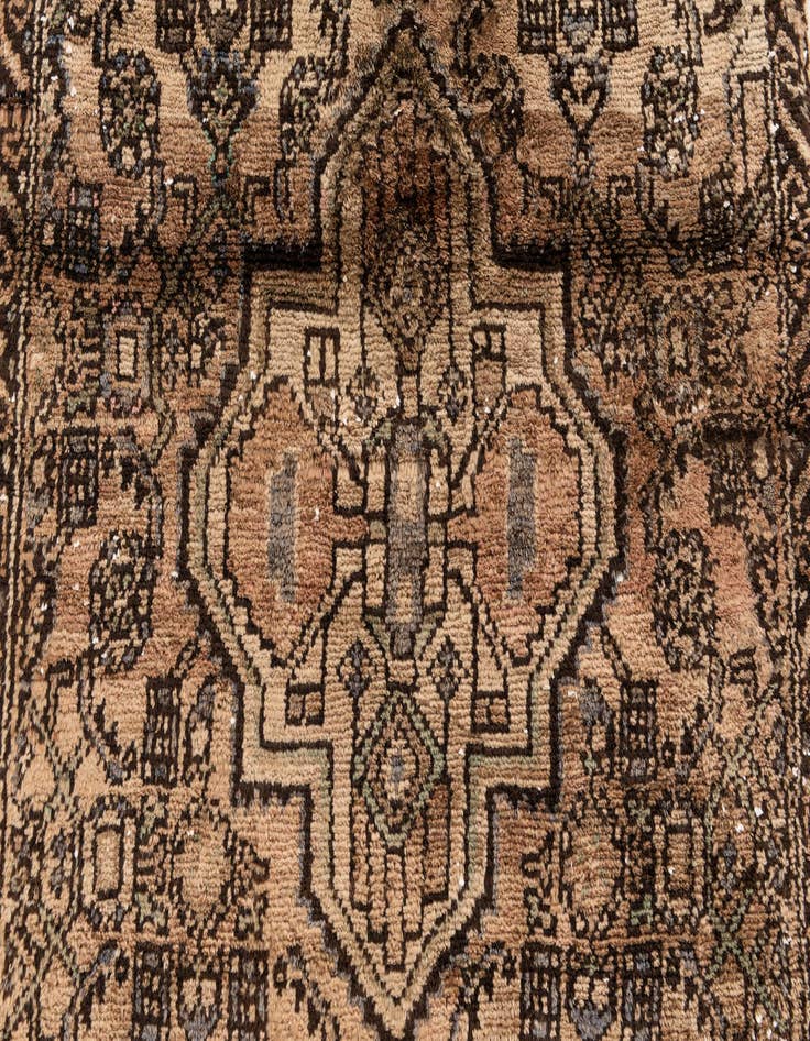 Detail image of 2' 6 x 6' 8  Hand Knotted Ultra Vintage Persian Wool Runner Rug