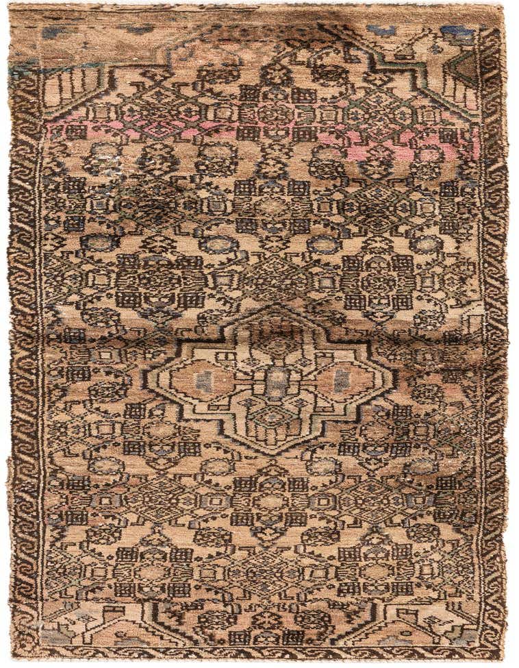 Primary image 2' 6 x 6' 8  Hand Knotted Ultra Vintage Persian Wool Runner Rug