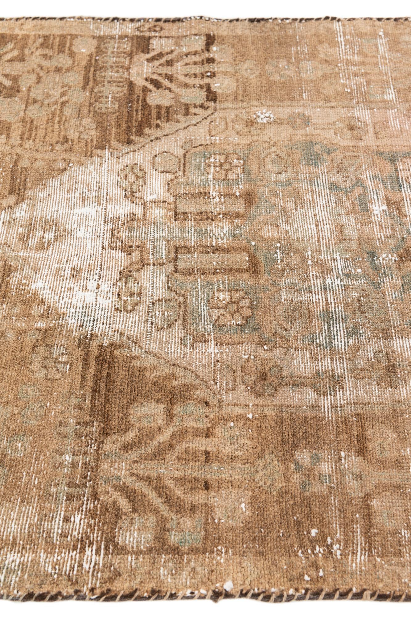 85cm x 190cm anudado a mano Ultra Vintage Alfombra Persa Lana Pasillera