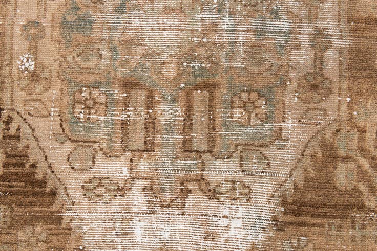 Detail image of 2' 10 x 6' 2 Hand Knotted Ultra Vintage Persian Wool Runner Rug