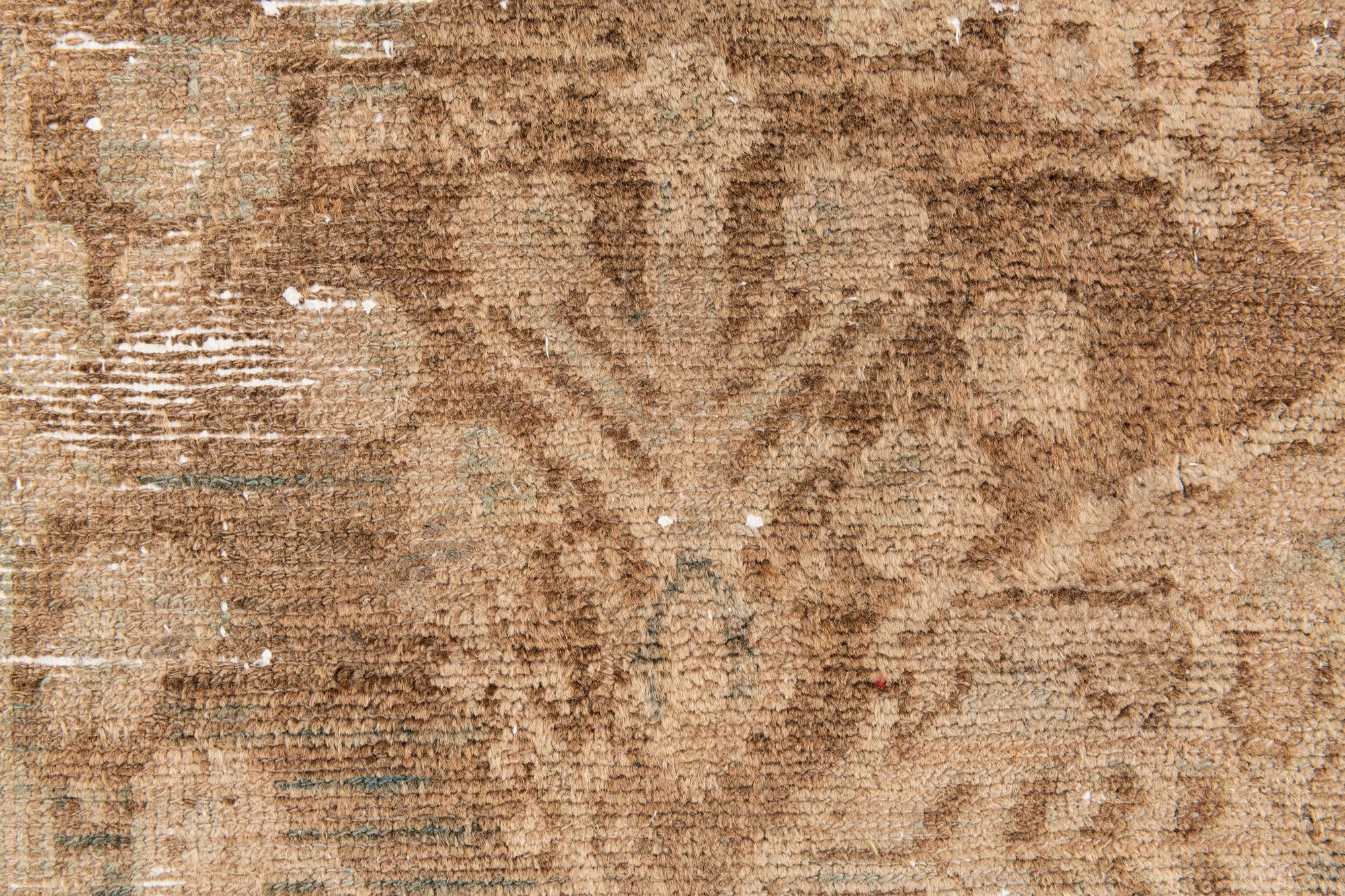 85cm x 190cm anudado a mano Ultra Vintage Alfombra Persa Lana Pasillera