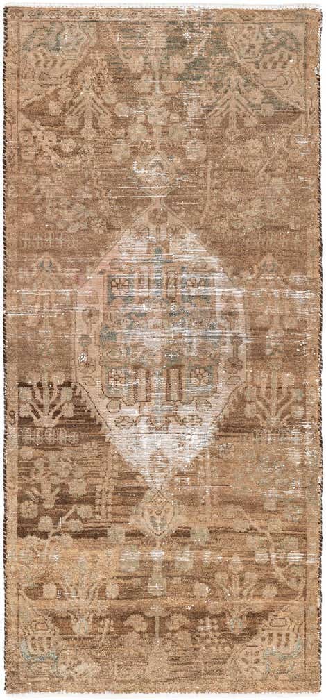 2' 10 x 6' 2 Hand Knotted Ultra Vintage Persian Wool Runner Rug