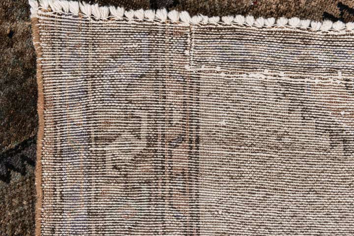 3' 7 x 7' 9 Hand Knotted Ultra Vintage Persian Wool Runner Rug