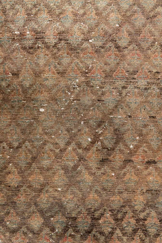 4' x 9' 10 Hand Knotted Ultra Vintage Persian Wool Runner Rug