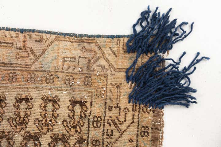 4' x 9' 10 Hand Knotted Ultra Vintage Persian Wool Runner Rug