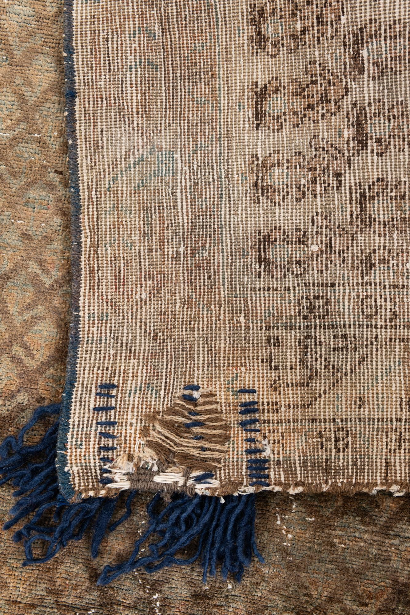 4' x 9' 10 Hand Knotted Ultra Vintage Persian Wool Runner Rug