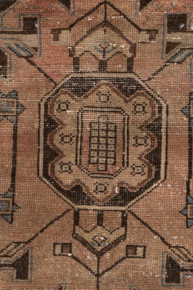 3' 5 x 9' 6 Hand Knotted Ultra Vintage Persian Wool Runner Rug
