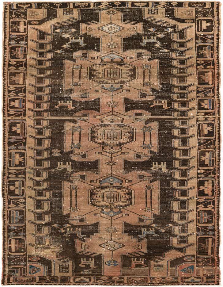 Primary image 3' 5 x 9' 6  Hand Knotted Ultra Vintage Persian Wool Runner Rug