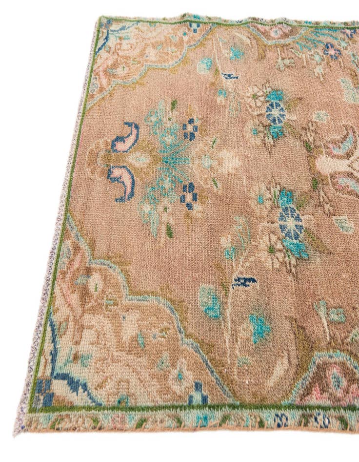 Detail image of 2' 4 x 9' 3  Hand Knotted Ultra Vintage Persian Wool Runner Rug