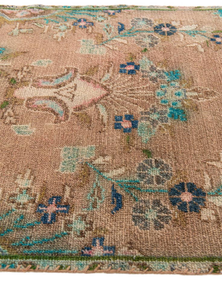 Detail image of 2' 4 x 9' 3  Hand Knotted Ultra Vintage Persian Wool Runner Rug