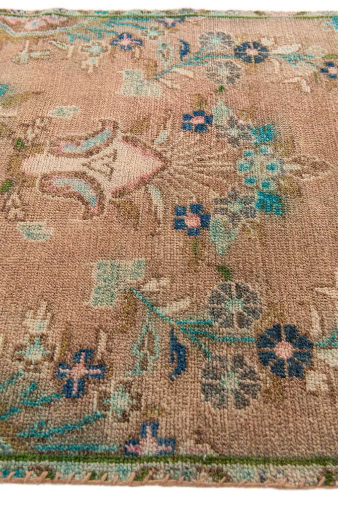 2' 4 x 9' 3 Hand Knotted Ultra Vintage Persian Wool Runner Rug