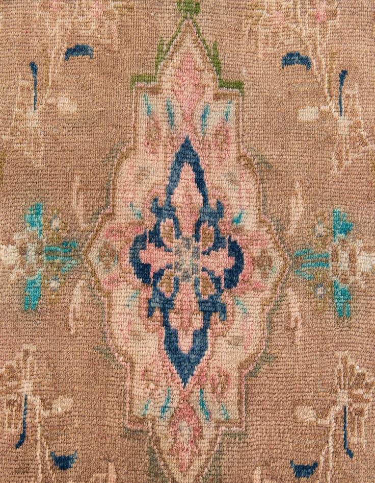 Detail image of 2' 4 x 9' 3  Hand Knotted Ultra Vintage Persian Wool Runner Rug