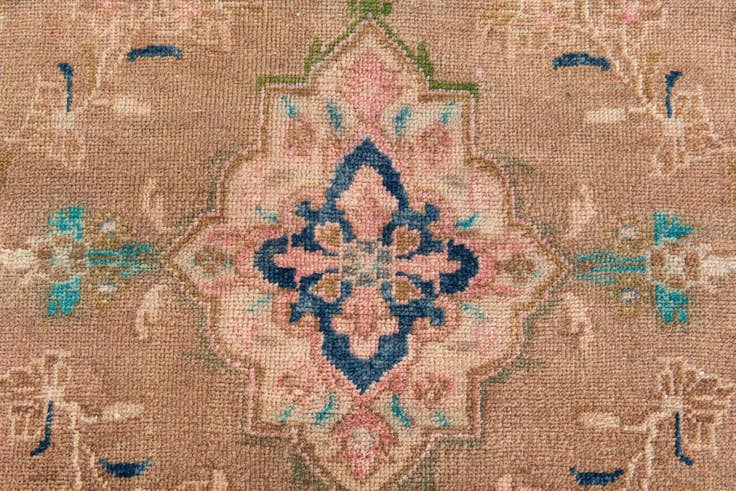 Detail image of 2' 4 x 9' 3 Hand Knotted Ultra Vintage Persian Wool Runner Rug
