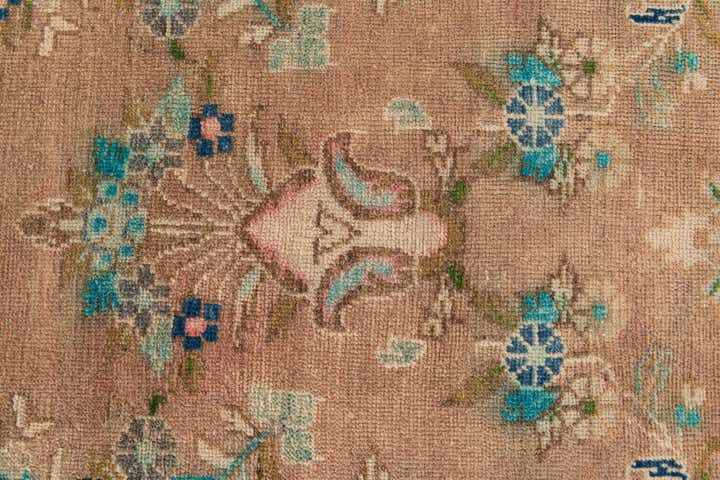 2' 4 x 9' 3 Hand Knotted Ultra Vintage Persian Wool Runner Rug