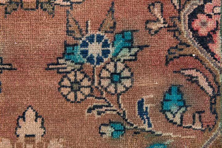 2' 4 x 9' 3 Hand Knotted Ultra Vintage Persian Wool Runner Rug