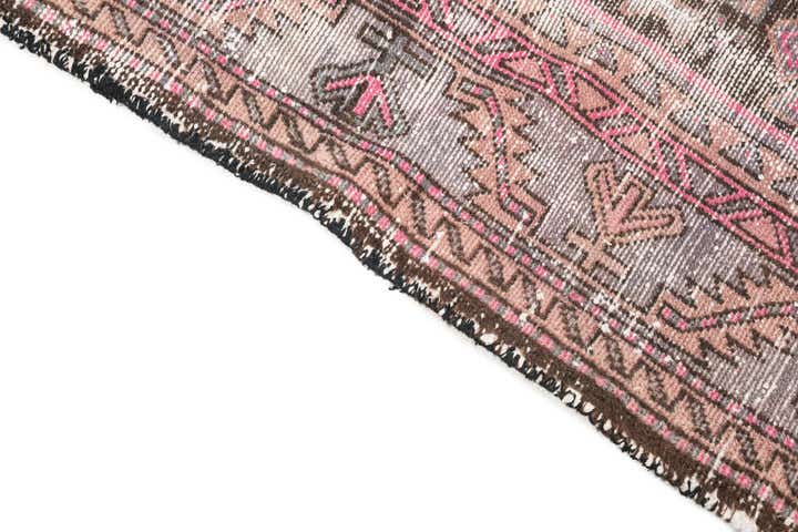 4' 4 x 7' 4 Hand Knotted Ultra Vintage Persian Wool Runner Rug