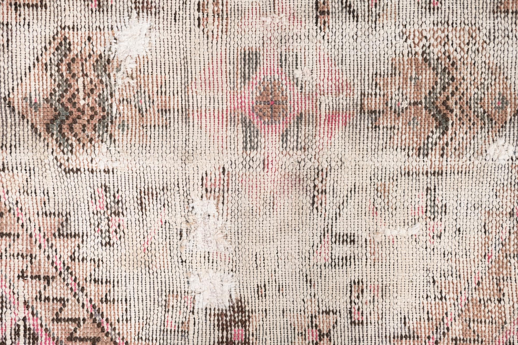 4' 4 x 7' 4 Hand Knotted Ultra Vintage Persian Wool Runner Rug