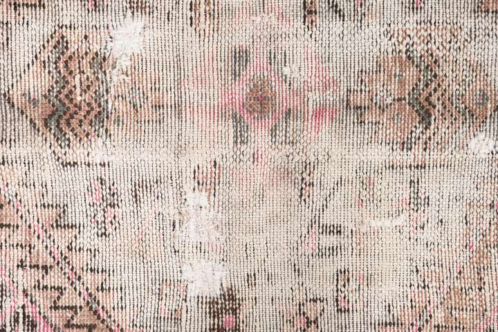 4' 4 x 7' 4 Hand Knotted Ultra Vintage Persian Wool Runner Rug