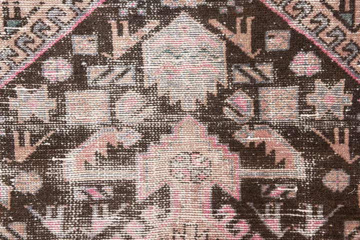 4' 4 x 7' 4 Hand Knotted Ultra Vintage Persian Wool Runner Rug