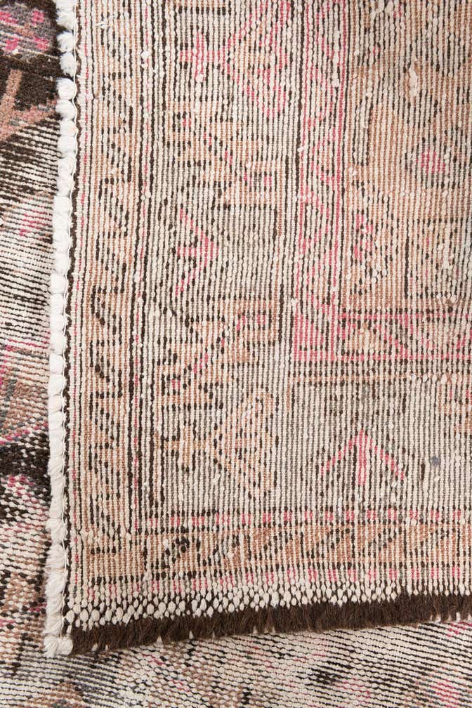 4' 4 x 7' 4 Hand Knotted Ultra Vintage Persian Wool Runner Rug