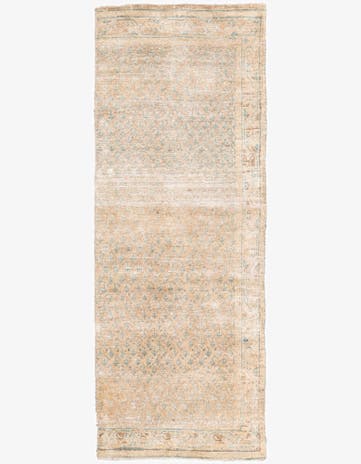 2' 10 x 7' 7 Hand Knotted Ultra Vintage Persian Wool Runner Rug