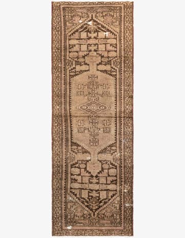 2' 10 x 8' 4 Hand Knotted Ultra Vintage Persian Wool Runner Rug