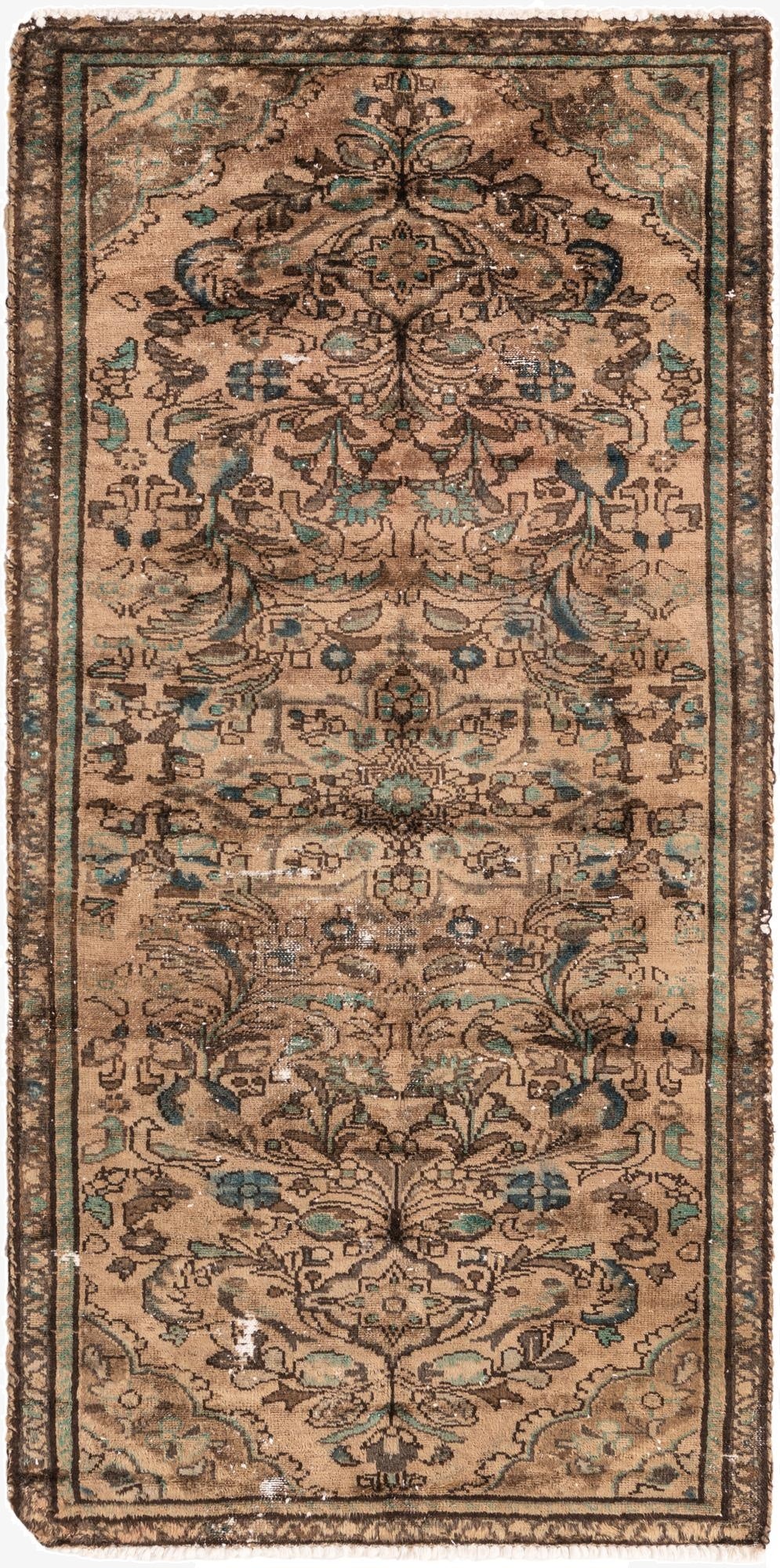 3' 1 x 6' 3  Hand Knotted Ultra Vintage Persian Wool Runner Rug